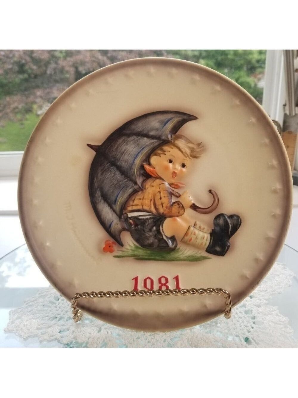 Hummel Goebel Plate Vintage 1981 11th Annual Hum 274 Hand Painted W. Germany
